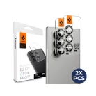 Spigen Galaxy Z Fold 7 Camera Lens Protector Camera Ring with Tray 2 Pack Glas.tR EZ Fit Optik Pro HD - Black