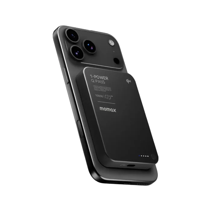 Momax Powerbank Magsafe Qi2 Thin 10000mAh Q.Pass X1 Gen 2 - Black