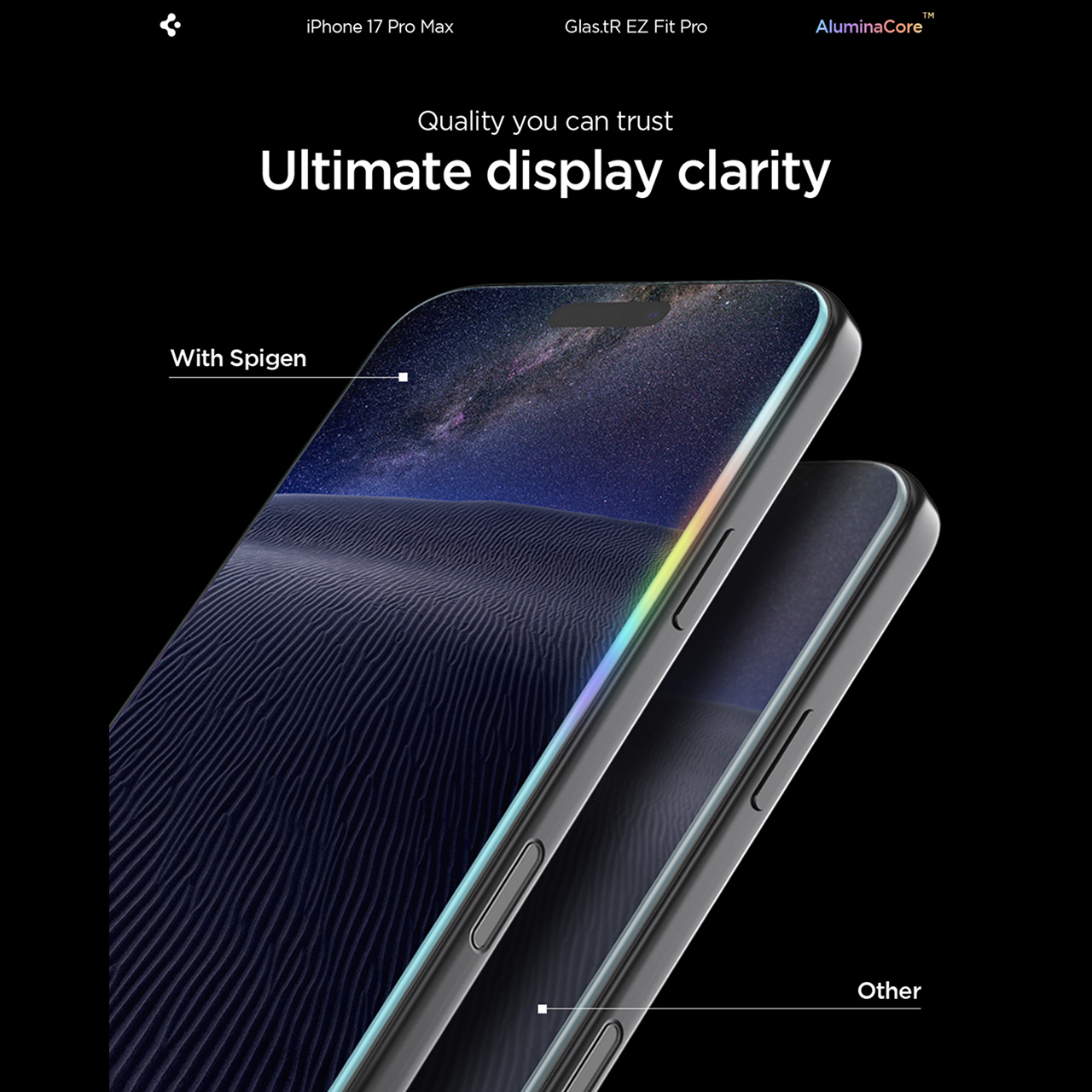 Tempered Glass for iPhone 17 Air Pro Max Spigen GlastR EZ Fit Pro HD with Tray Clear Privacy - Gambar 5