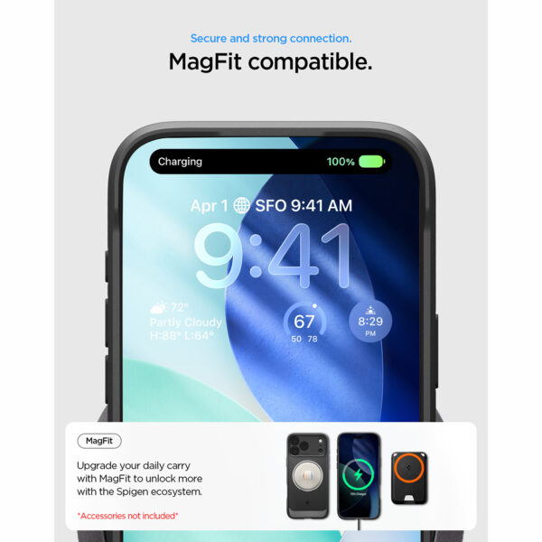 Case For iPhone 17 Pro Max Spigen Rugged Armor MagSafe MagFit Carbon Anti Shock Crack Casing - Gambar 6
