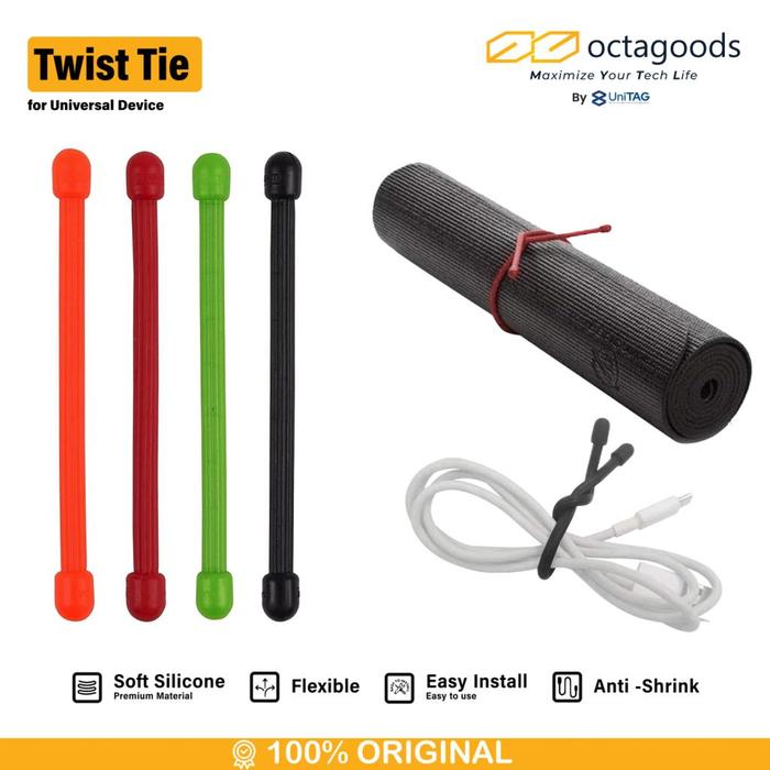 Pengikat Kabel Octagoods Twist Tie Cable Organizer