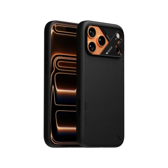 Aulumu iPhone 17 Pro Max Case Vegan Leather MagSafe - Black