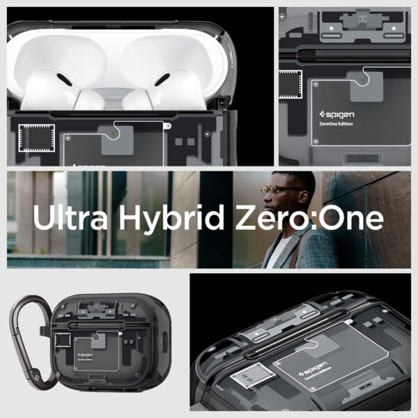 Case for AirPods Pro 3 Spigen Ultra Hybrid Zero One Cover Casing Protective Earbuds - Gambar 4
