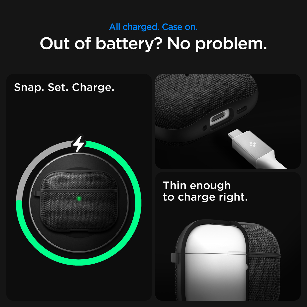 Case For AirPods Pro 3 Spigen Urban Fit Hard Cover Fabric Hook Anti Crack Slim Casing - Gambar 5