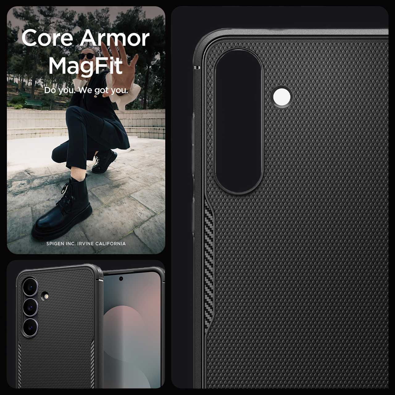 Case for Samsung Galaxy S25 FE Spigen Core Armor Magfit Magsafe Matte Anti Shock Crack Casing - Gambar 5