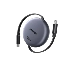 UGREEN Kabel Charger USB C - USB C 5A 100W Retractable 1m Nexode - Gray