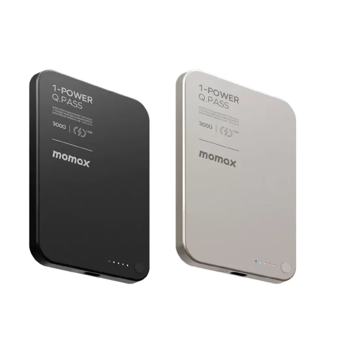 Momax Powerbank 1-Power Q.Pass CCC Magsafe For iPhone 16 15 Fast Charging Qi2 3000 5000 10000 mAh