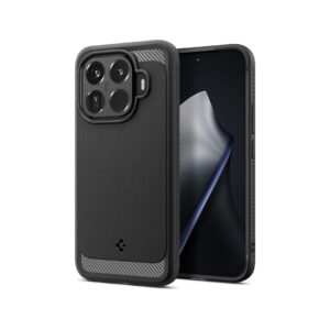 Case Xiaomi 15 14 14T Pro Spigen Rugged Armor Matte Carbon Fiber Slim Anti Crack Shock Cover Casing