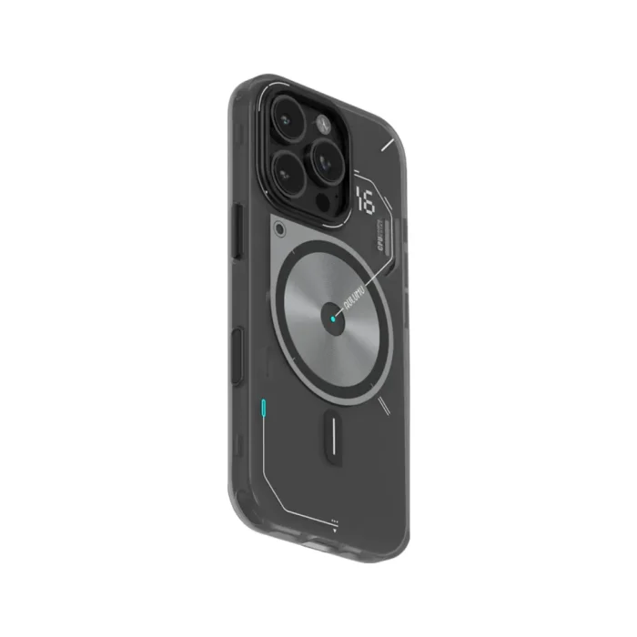 Aulumu iPhone 16 Pro Case Frosted with Camera Control - Translucent Gray
