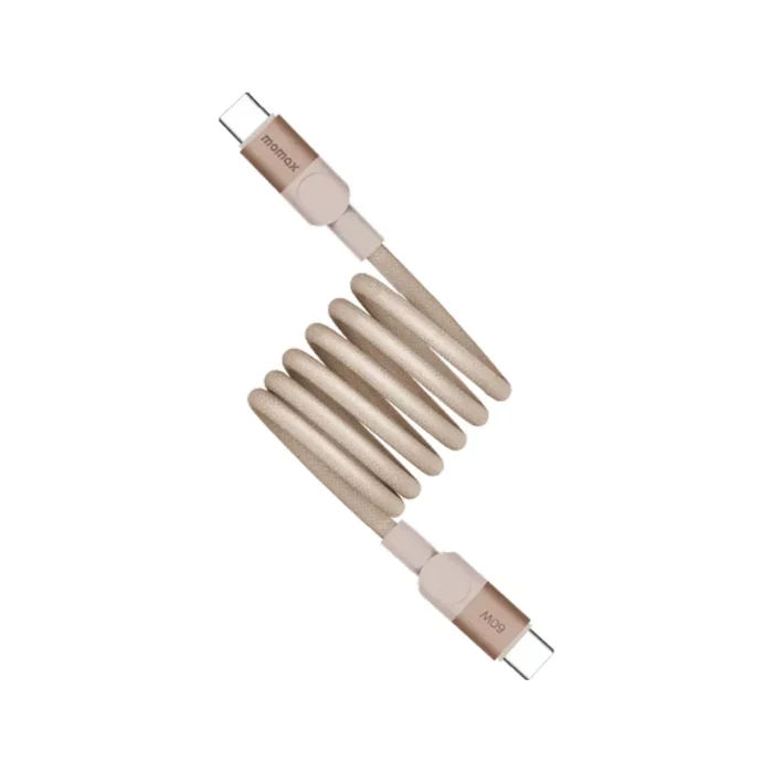 Momax Kabel Charger USB C - USB C 60W Mag Link 1m - Gold Momax Kabel Charger USB C - USB C 60W Mag Link 1m - Gold