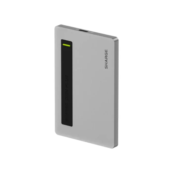 Sharge Disk Enclosure Magnetic Built In Cable USB C 100W PD Disk Plus - Gray Sharge Disk Enclosure Magnetic Built In Cable USB C 100W PD Disk Plus - Gray