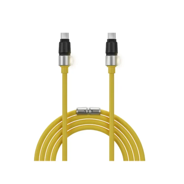 Sharge Kabel Charger USB C - USB C Phantom Rubber 240W 1.2m - Yellow