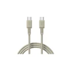 Sharge Kabel Charger USB C - USB C Retro Rubber 1000W 1.2m - White Retro
