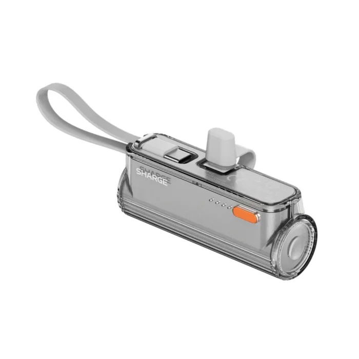 Sharge Powerbank 2 in 1 Flow Mini 2 5000mAh (+ USB C & Lightning Port) - Silver