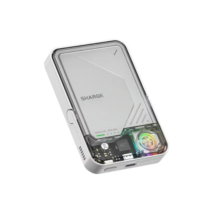 Sharge Powerbank Magsafe Transparent Stand 10000mAh IceMag 2 - White
