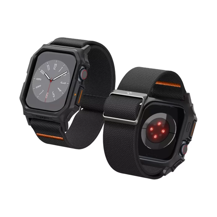 Spigen Apple Watch Series 9 : 8 : 7 (45mm) : SE (2022 : 2020) : 6 : 5 : 4 (44mm) Case Lite Fit Pro - Matte Black