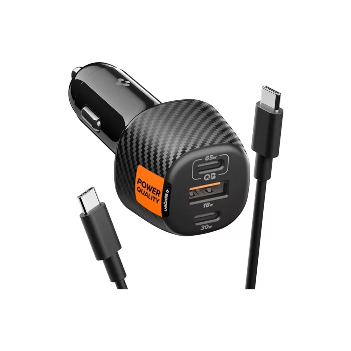 Spigen Car Charger 113W 1A2C Essential EV1133 - Carbon Black