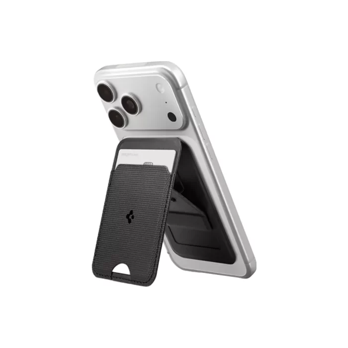 Spigen Card Holder Magsafe With Stand Slim Fold Wallet S314-1 (1 Card) - Black Spigen Card Holder Magsafe With Stand Slim Fold Wallet S314-1 (1 Card) - Black