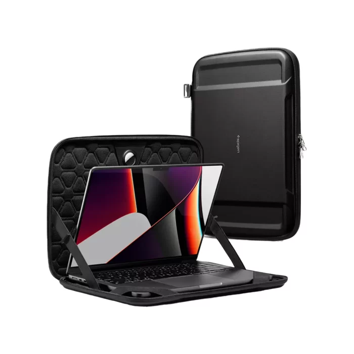 Spigen Macbook Pro 14 (2024 : 2023 : 2021) Hard Shell Sleeve Rugged Armor Pro - Black Spigen Macbook Pro 14 (2024 : 2023 : 2021) Hard Shell Sleeve Rugged Armor Pro - Black