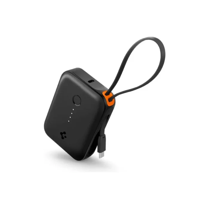 Spigen Powerbank Built in Kabel Charger USB C Essential 10000mAh 30W EA3010BT - Black Spigen Powerbank Built in Kabel Charger USB C Essential 10000mAh 30W EA3010BT - Black