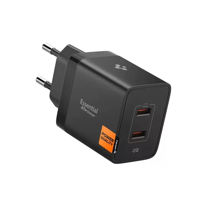 Spigen Wall Charger 47W 2C Essential EE472EU - Black Spigen Wall Charger 47W 2C Essential EE472EU - Black