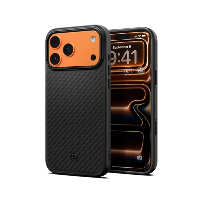 Spigen iPhone 17 Pro Case Enzo Aramid T - Black Black