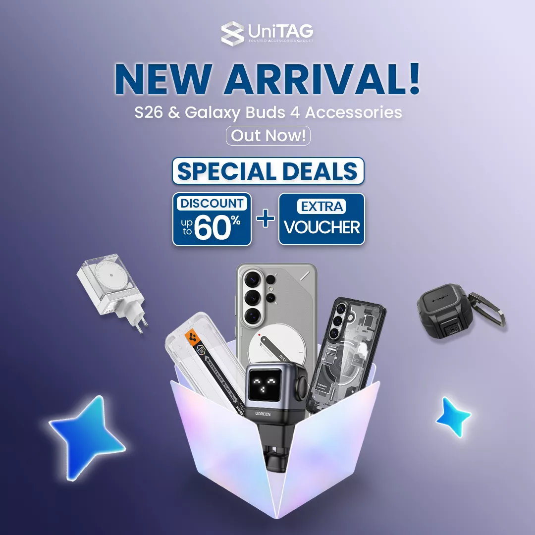 Banner Rilis Aksesoris Gadget Samsung S26