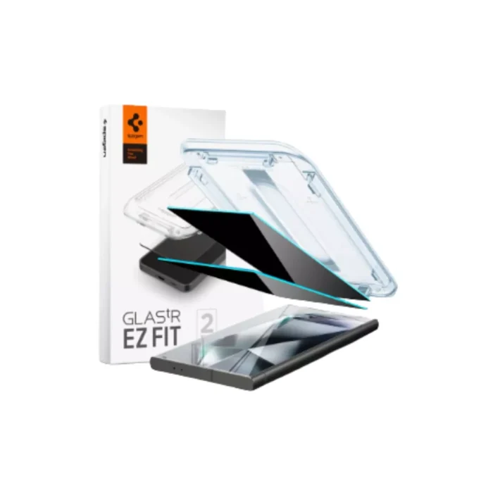 Spigen Galaxy S24 Ultra Tempered Glass Glas.tR EZ Fit (2Pack) - Privacy