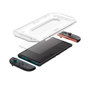 Spigen Nintendo Switch 2 Tempered Glass with Tray 2 Pack GlastR EZ Fit - Transparency