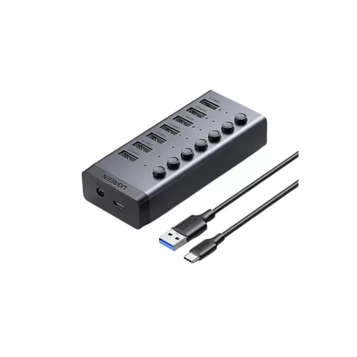 UGREEN Hub USB A 3.0 Splitter 7 in 1 12V Charging & Transfer EU UGREEN Hub USB A 3.0 Splitter 7 in 1 12V Charging & Transfer EU