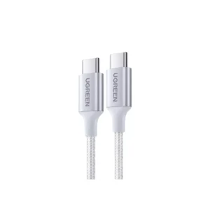 UGREEN Kabel Charger USB C - USB C 100W Braided 1m - White