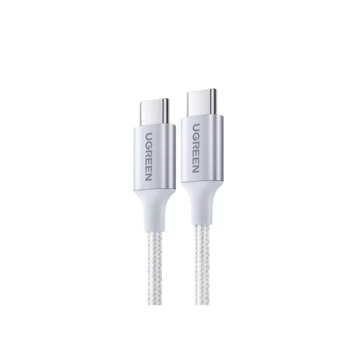 UGREEN Kabel Charger USB C - USB C 100W Braided 1m - White