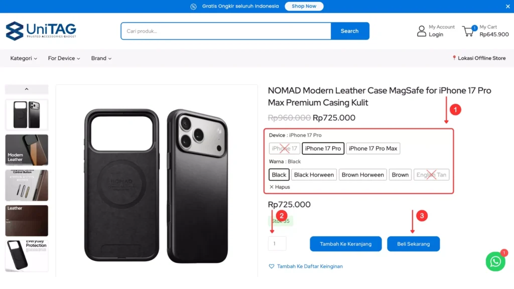 STEP 2 - KLIK TOMBOL BELI