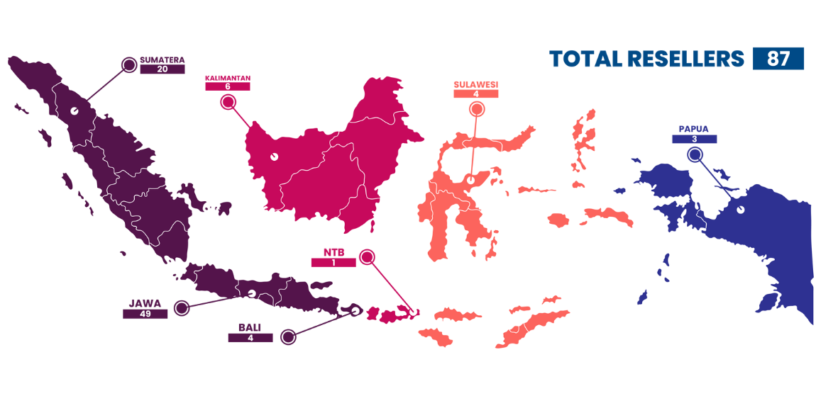 Peta Persebaran Reseller UniTAG