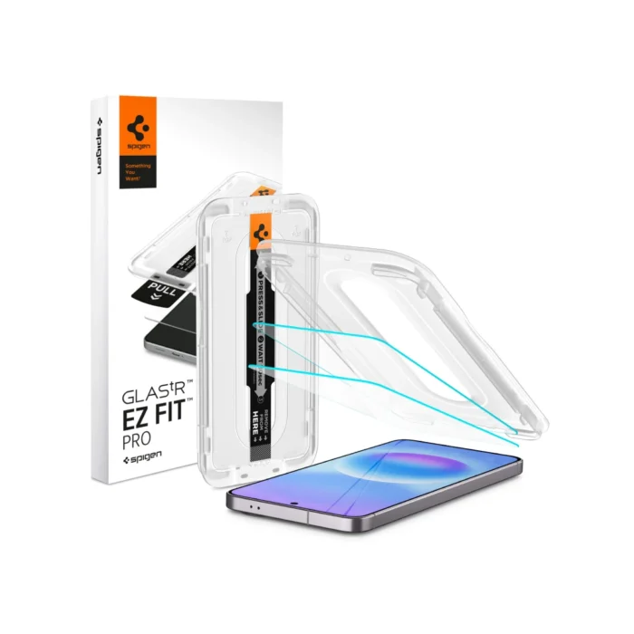 Spigen Galaxy A57 5G Tempered Glass with Tray 2 Pack GlastR EZ Fit Pro - Transparency