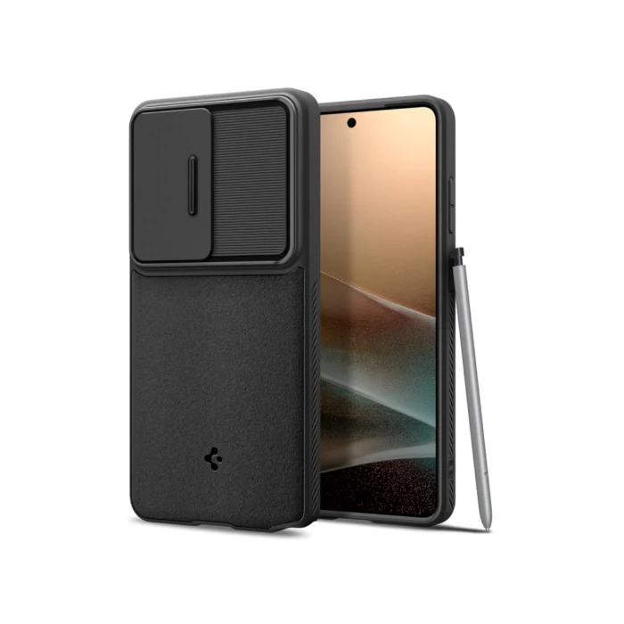 Spigen Galaxy S26 Ultra Case Camera Cover Optik Armor - Black