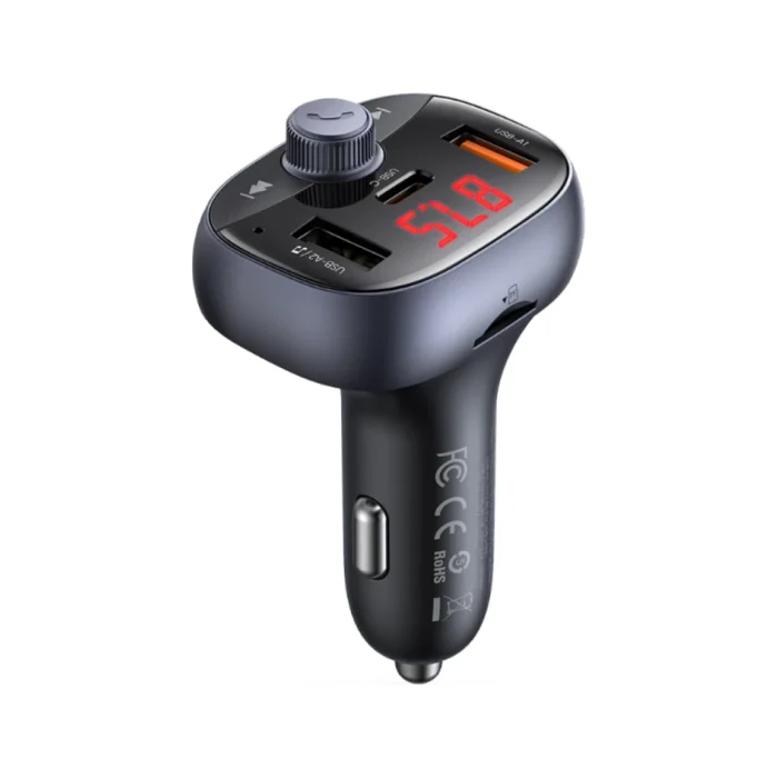 MCDODO Car Charger FM 72W 2A 1C - Black MCDODO Car Charger FM 72W 2A 1C - Black